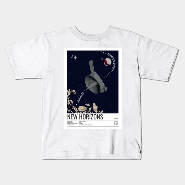 New Horizons Probe Kids T-Shirt by Walford-Designs